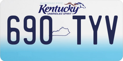 KY license plate 690TYV