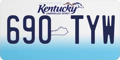 KY license plate 690TYW