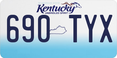 KY license plate 690TYX