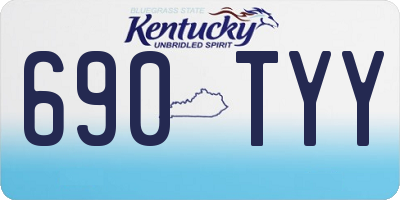 KY license plate 690TYY