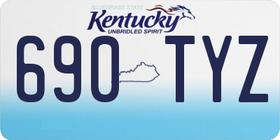 KY license plate 690TYZ