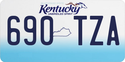 KY license plate 690TZA