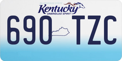 KY license plate 690TZC