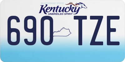 KY license plate 690TZE