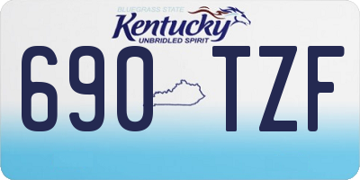 KY license plate 690TZF