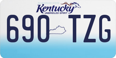 KY license plate 690TZG