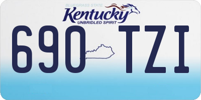 KY license plate 690TZI