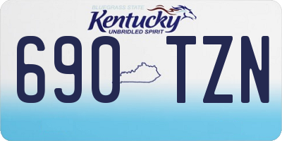 KY license plate 690TZN