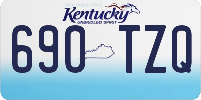 KY license plate 690TZQ