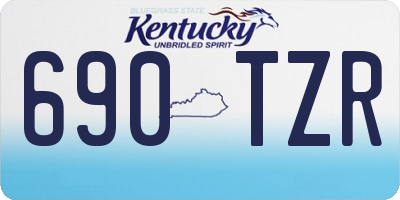 KY license plate 690TZR