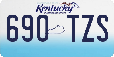 KY license plate 690TZS