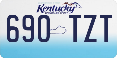 KY license plate 690TZT