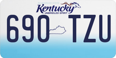 KY license plate 690TZU
