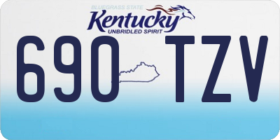 KY license plate 690TZV