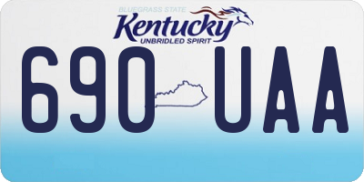 KY license plate 690UAA