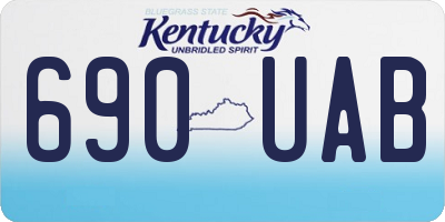 KY license plate 690UAB