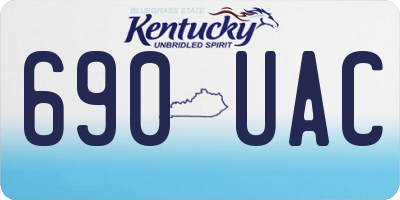 KY license plate 690UAC