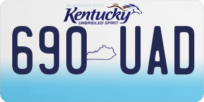 KY license plate 690UAD