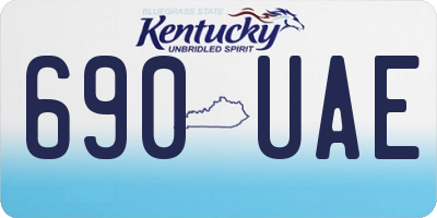 KY license plate 690UAE