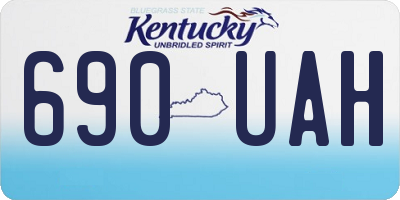 KY license plate 690UAH