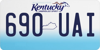 KY license plate 690UAI