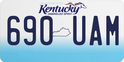 KY license plate 690UAM