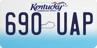 KY license plate 690UAP