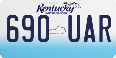 KY license plate 690UAR