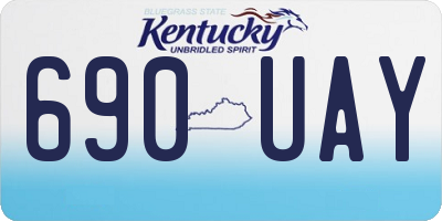 KY license plate 690UAY