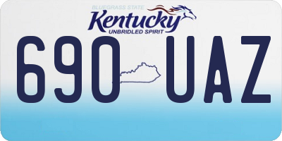 KY license plate 690UAZ