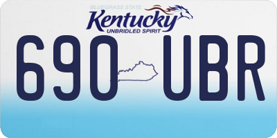 KY license plate 690UBR