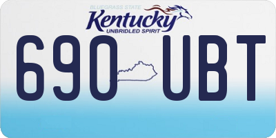 KY license plate 690UBT