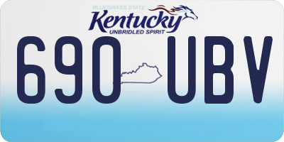 KY license plate 690UBV