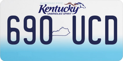 KY license plate 690UCD