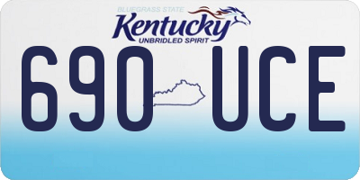 KY license plate 690UCE
