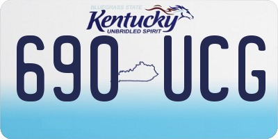 KY license plate 690UCG