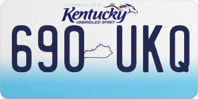 KY license plate 690UKQ