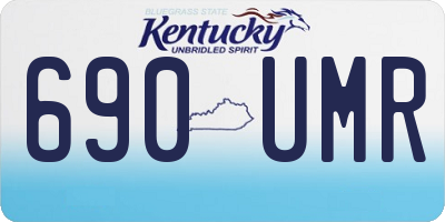 KY license plate 690UMR