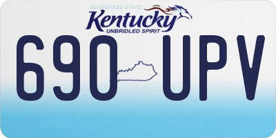 KY license plate 690UPV