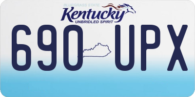 KY license plate 690UPX