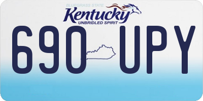 KY license plate 690UPY