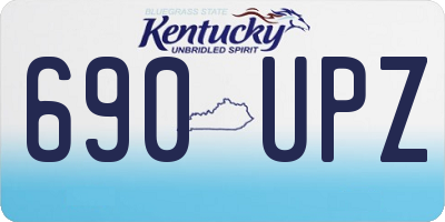 KY license plate 690UPZ