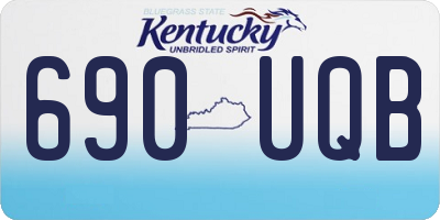 KY license plate 690UQB