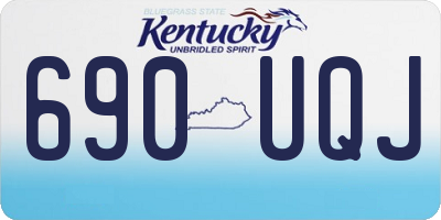 KY license plate 690UQJ