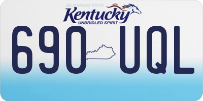 KY license plate 690UQL