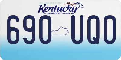 KY license plate 690UQO