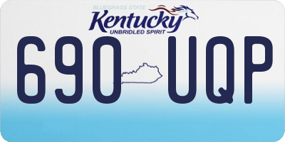 KY license plate 690UQP