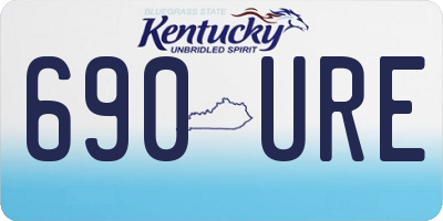 KY license plate 690URE