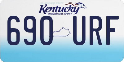KY license plate 690URF