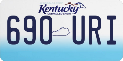 KY license plate 690URI